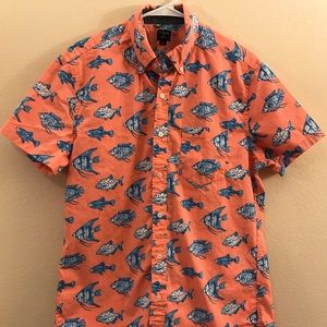J. Crew Short Sleeve Button Down Hawaiian Shirt